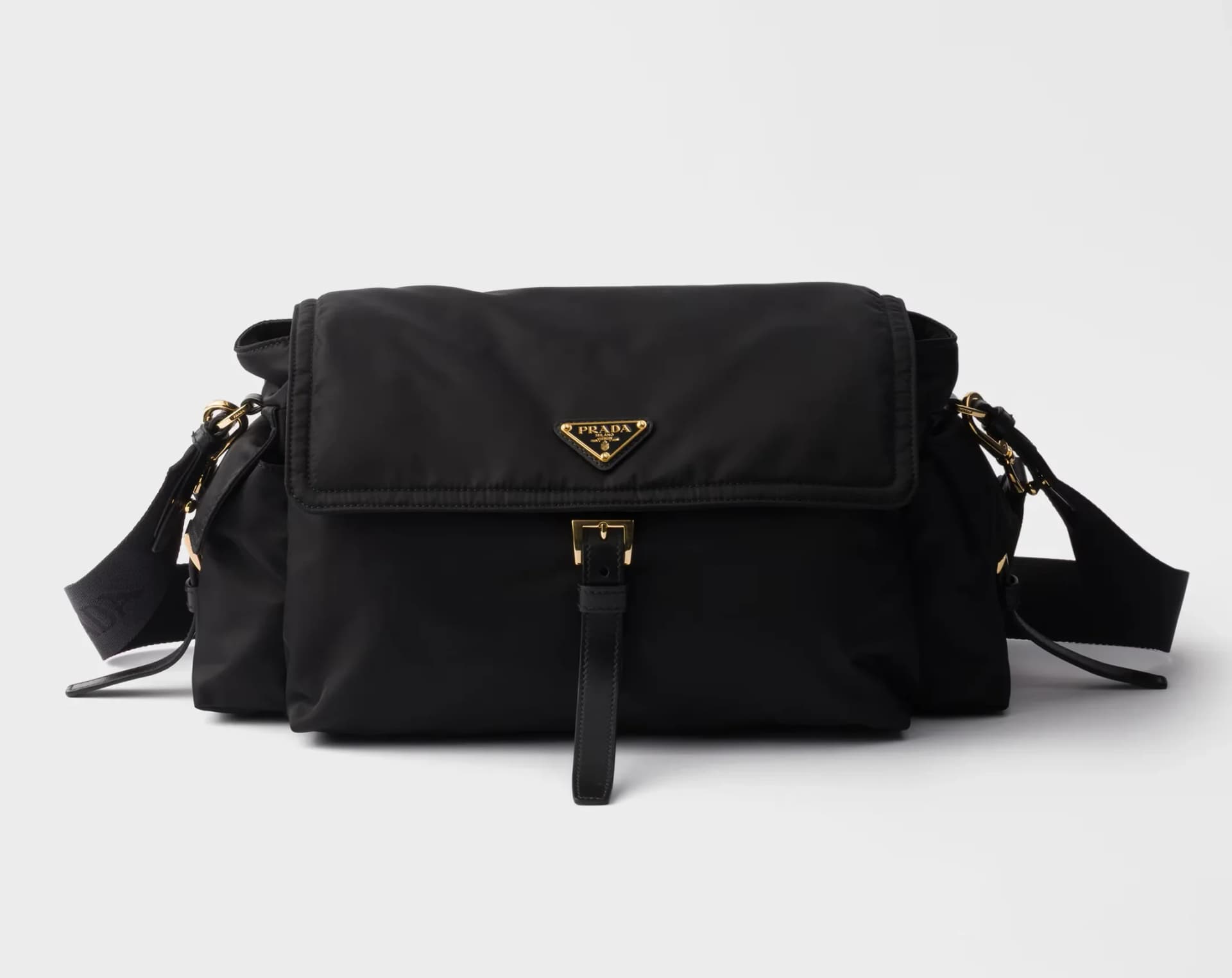 Prada Prada Re-Nylon Flap Pocket Shoulder Bag